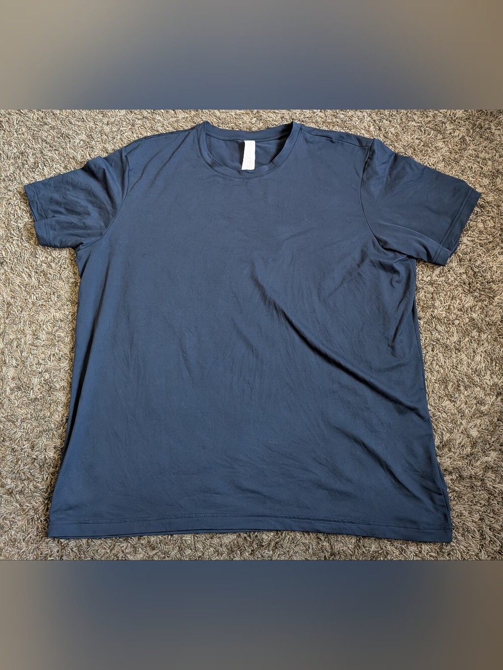 Alo Navy Conquer Reform Crewneck Short Sleeve Athletic Logo Shirt Men's 2XL